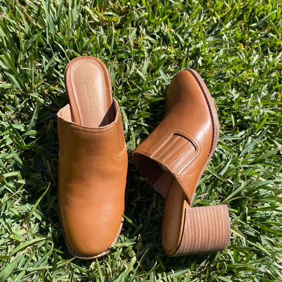 MADEWELL The Carey Mule  tan leather Size  6 Brand gently worn - Picture 8 of 16